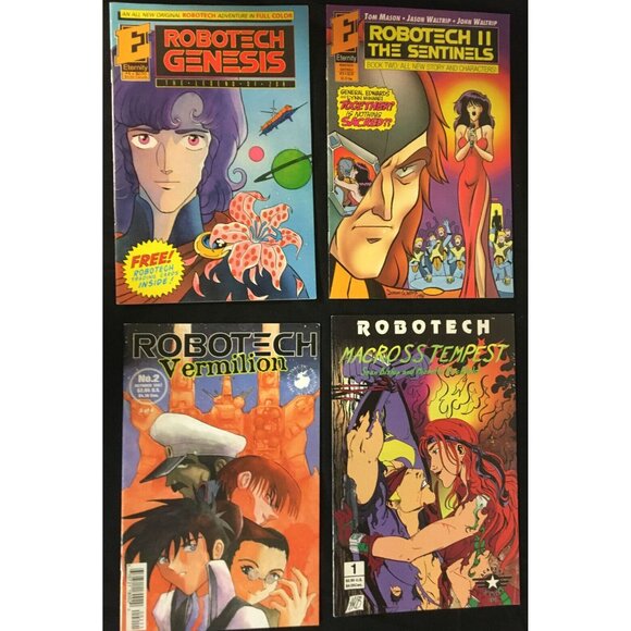 Robotech Mixed Lot of 9 Comic Books Genesis Collector Cards Circa 1993-1998 - Picture 2 of 11